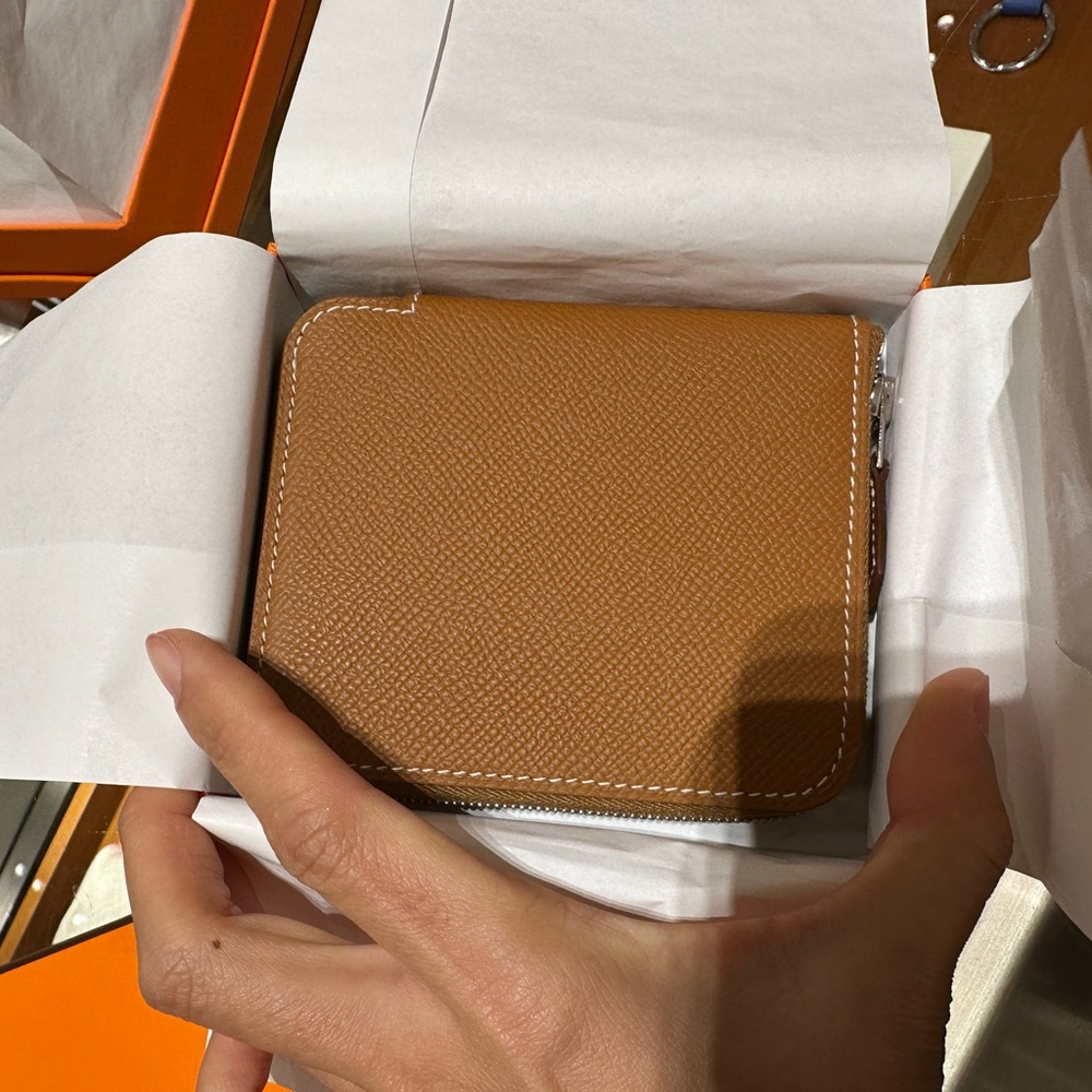 (SOLD)Authentic Brand New Hermes Silk in Wallet